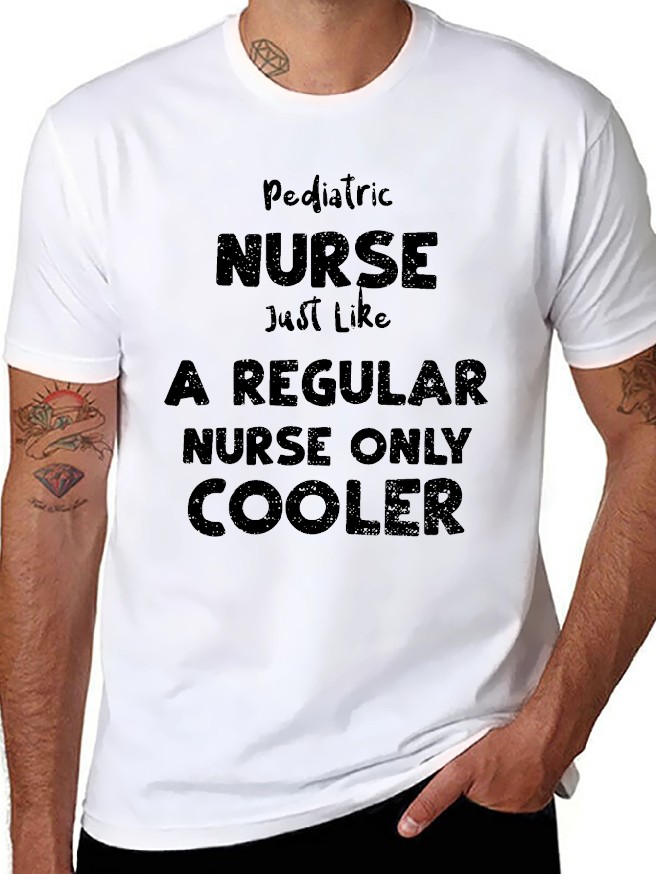 Pediatric Nurse Cooler Black T-Shirt