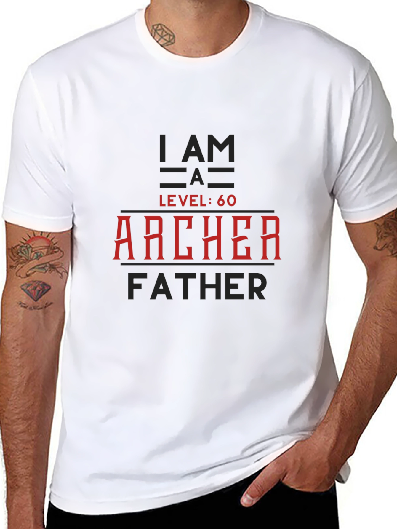 Archer Father Level 60 Graphic Tee