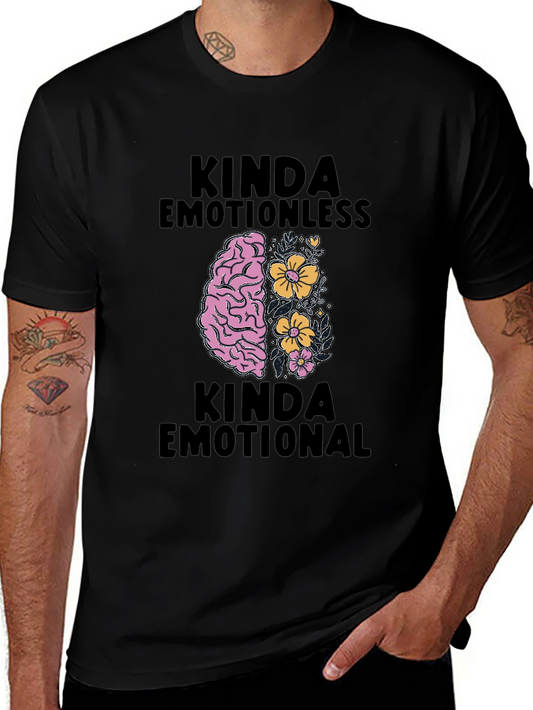 Kinda Emotional Graphic Tee - Black