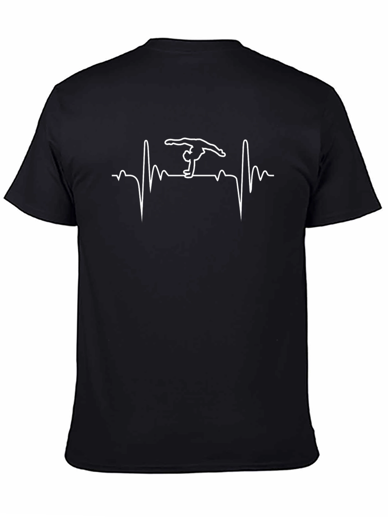Gymnast Heartbeat Black T-Shirt