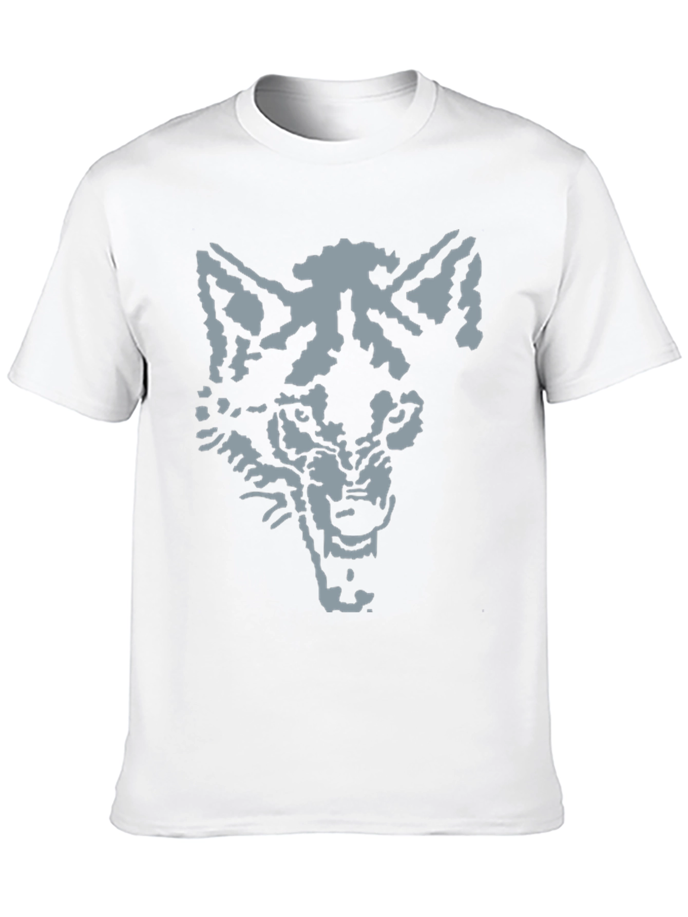 Wolf Graphic Tee - Mens Black Cotton T-Shirt