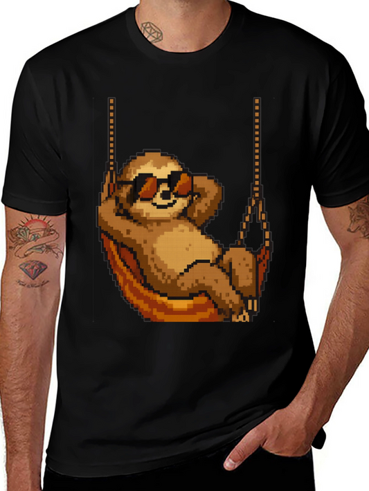 Pixel Sloth T-Shirt - Chill Mode Activated