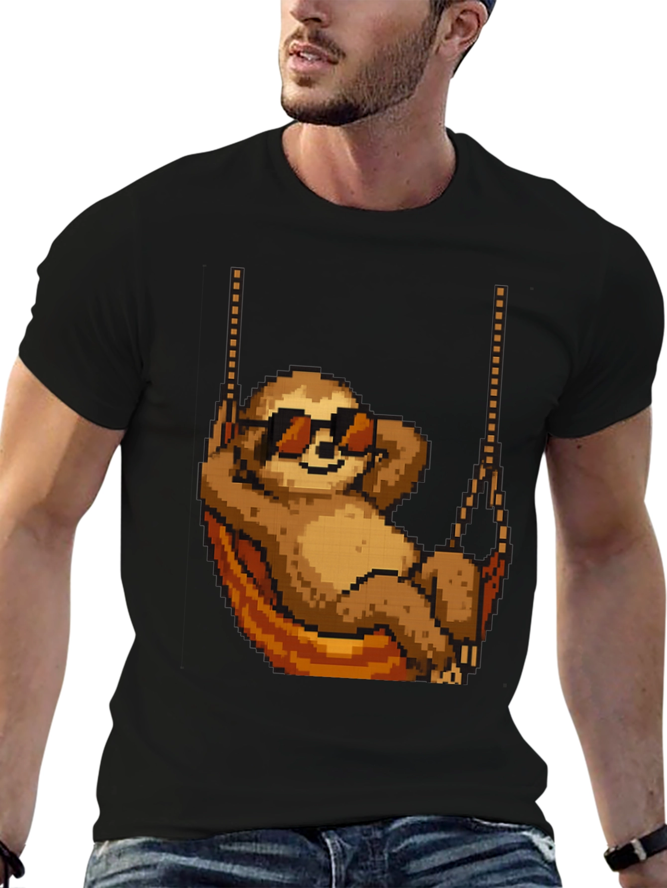 Pixel Sloth T-Shirt - Chill Mode Activated