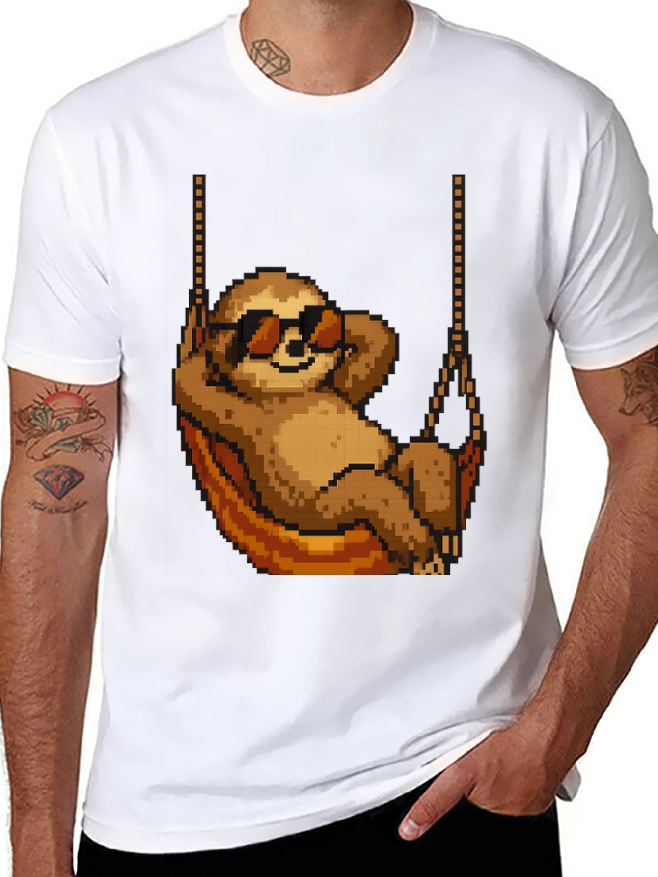 Pixel Sloth T-Shirt - Chill Mode Activated