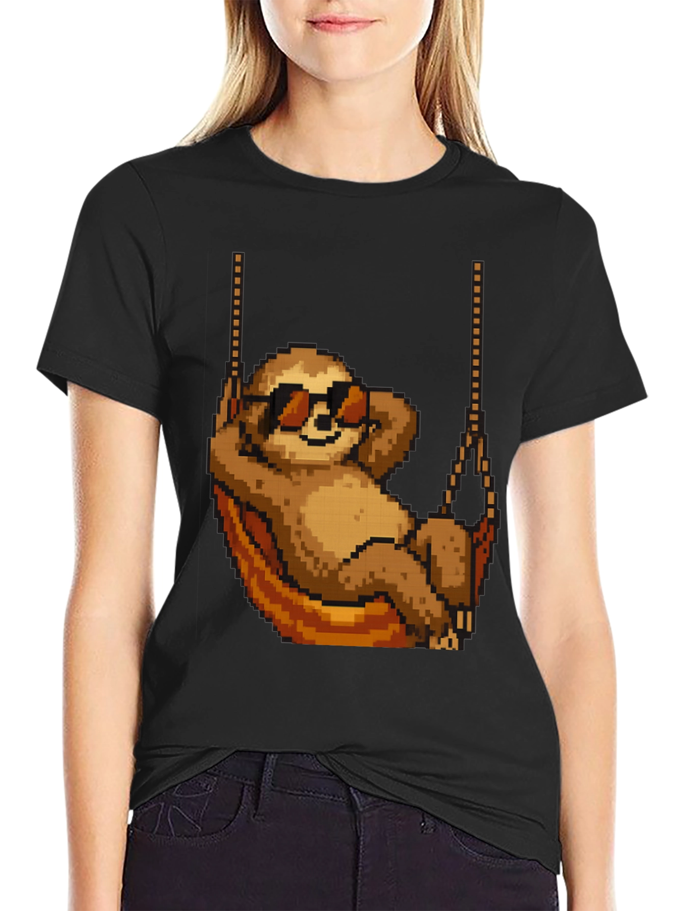 Pixel Sloth T-Shirt - Chill Mode Activated