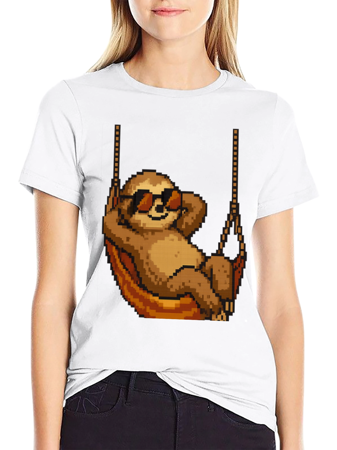 Pixel Sloth T-Shirt - Chill Mode Activated