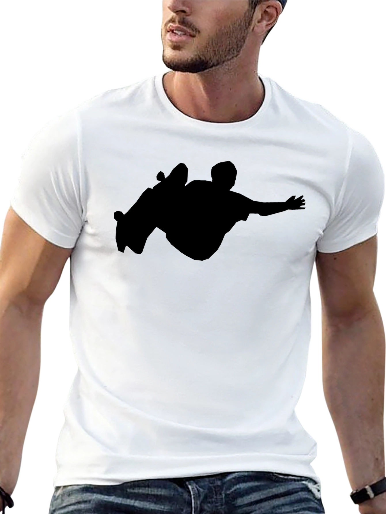 Skateboarder Silhouette T-Shirt - Cool Graphic Tee