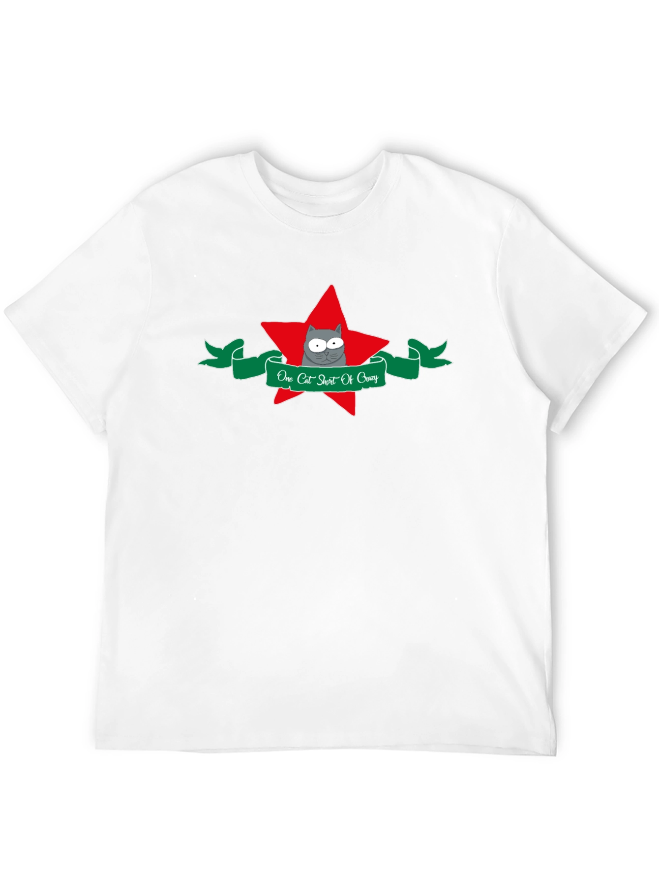 One Cat Short Of Crazy Graphic T-Shirt