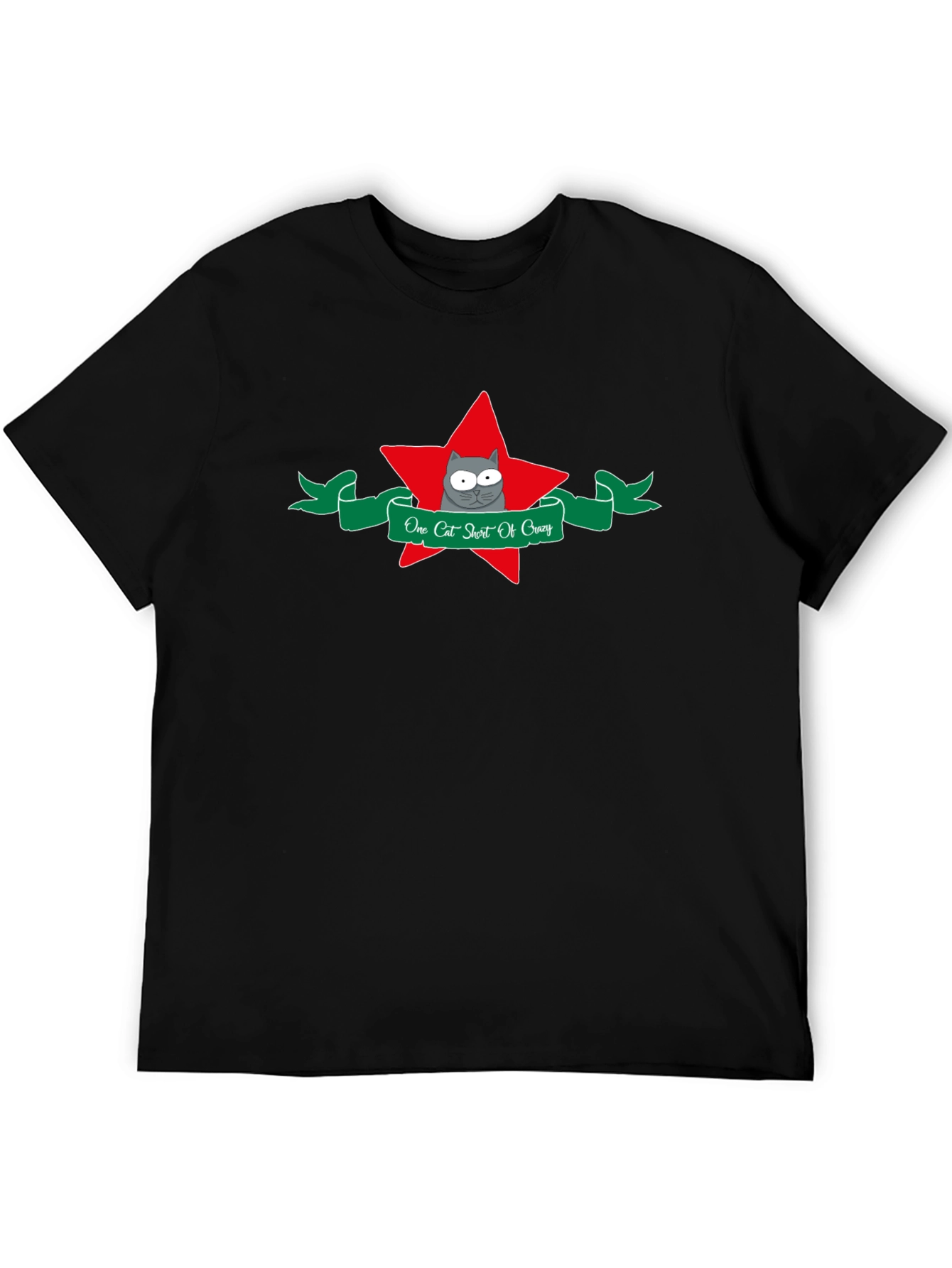 One Cat Short Of Crazy Graphic T-Shirt