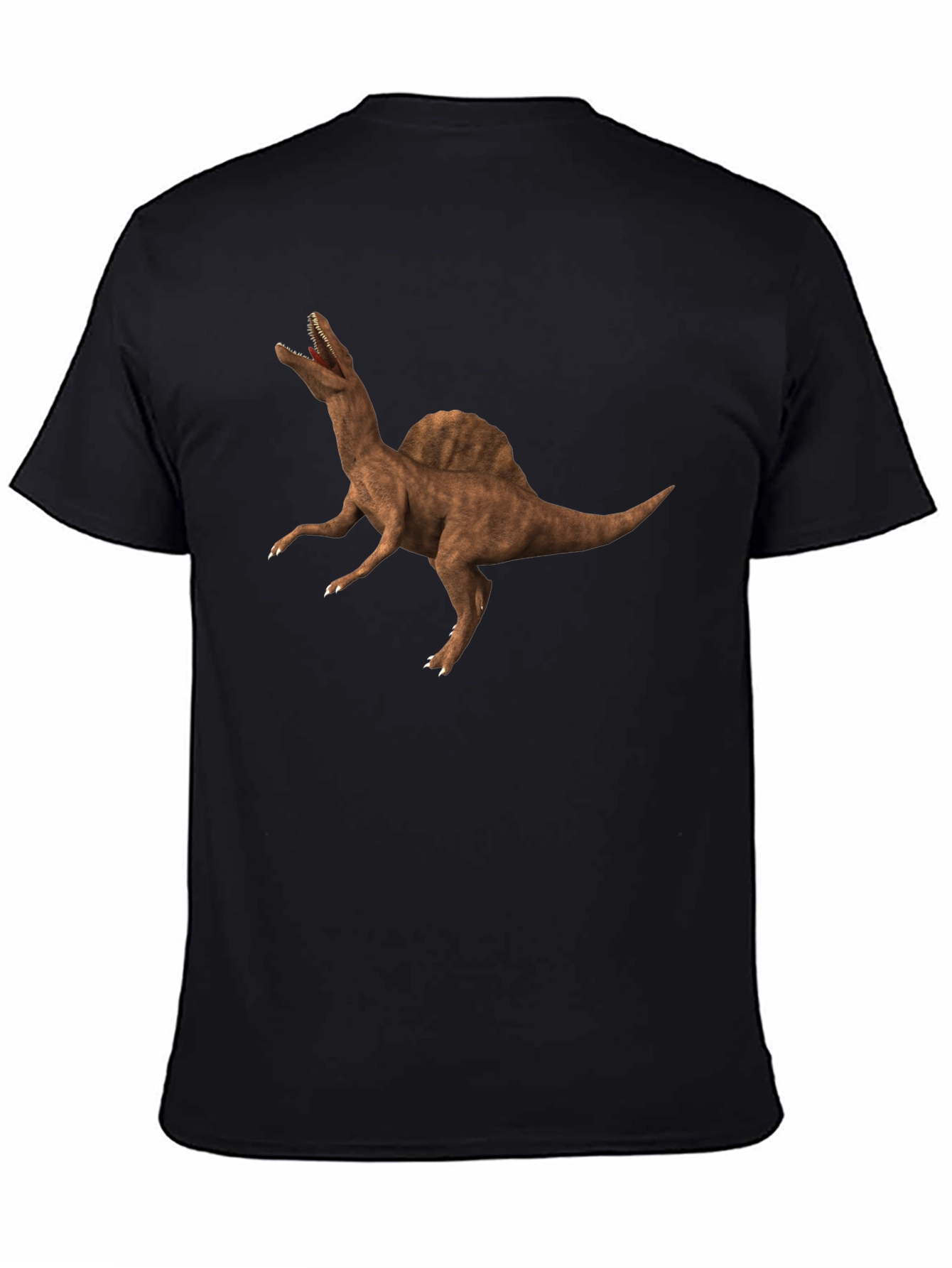 Dinosaur Print Black Tee