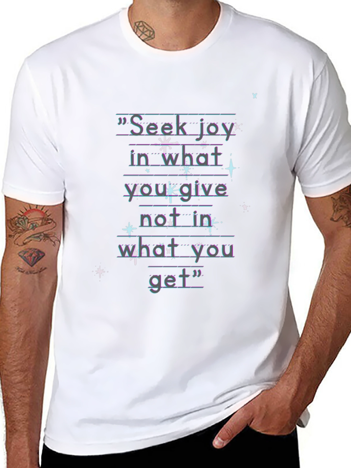 Seek Joy Graphic Tee - Inspirational Quote Shirt