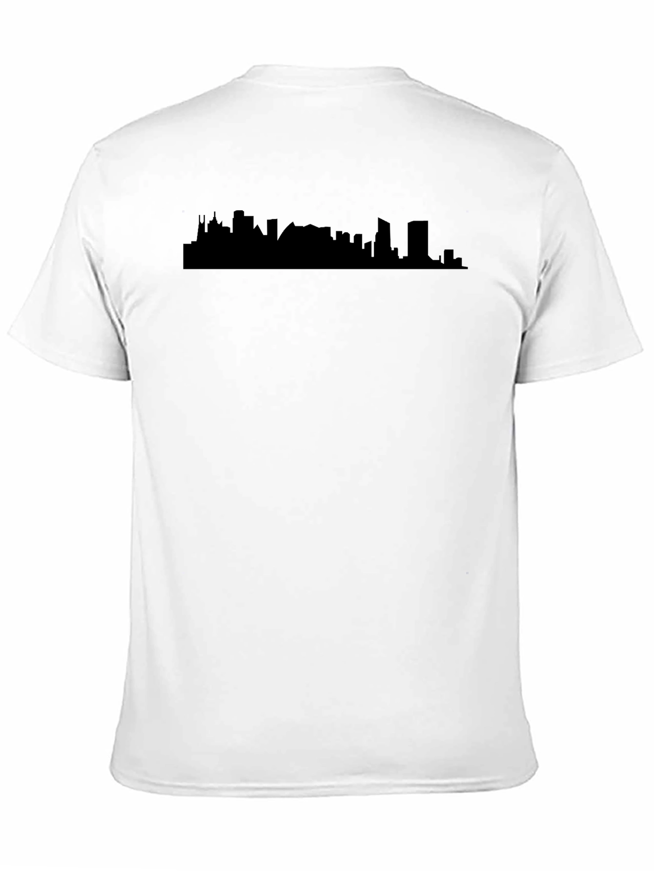 Modern Skyline Graphic Tee - Black
