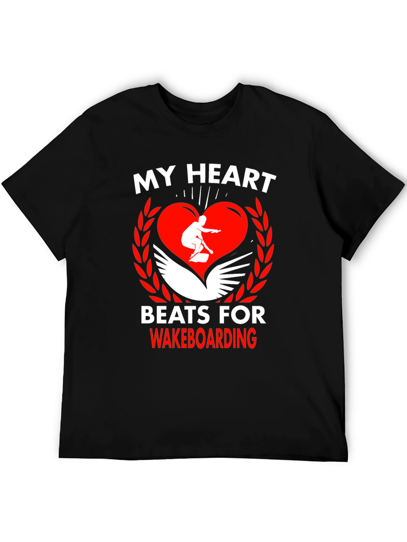 My Heart Beats for Wakeboarding Graphic Tee