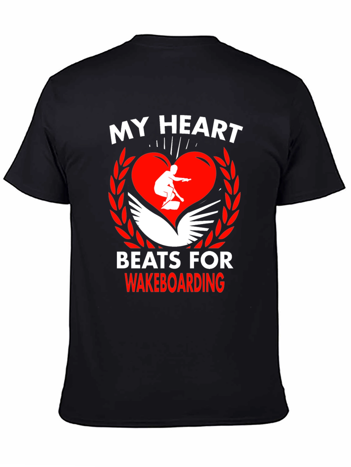 My Heart Beats for Wakeboarding Graphic Tee