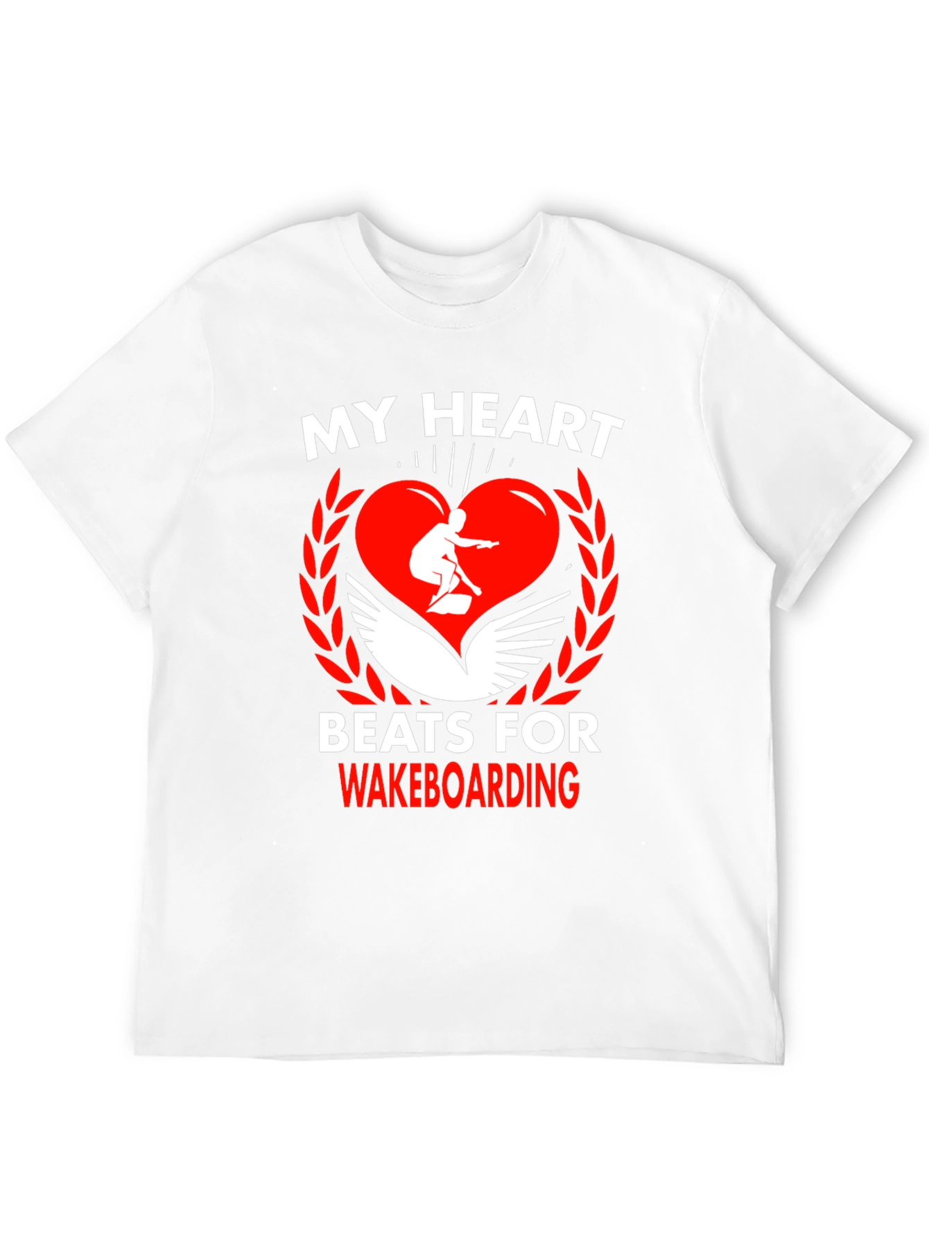 My Heart Beats for Wakeboarding Graphic Tee