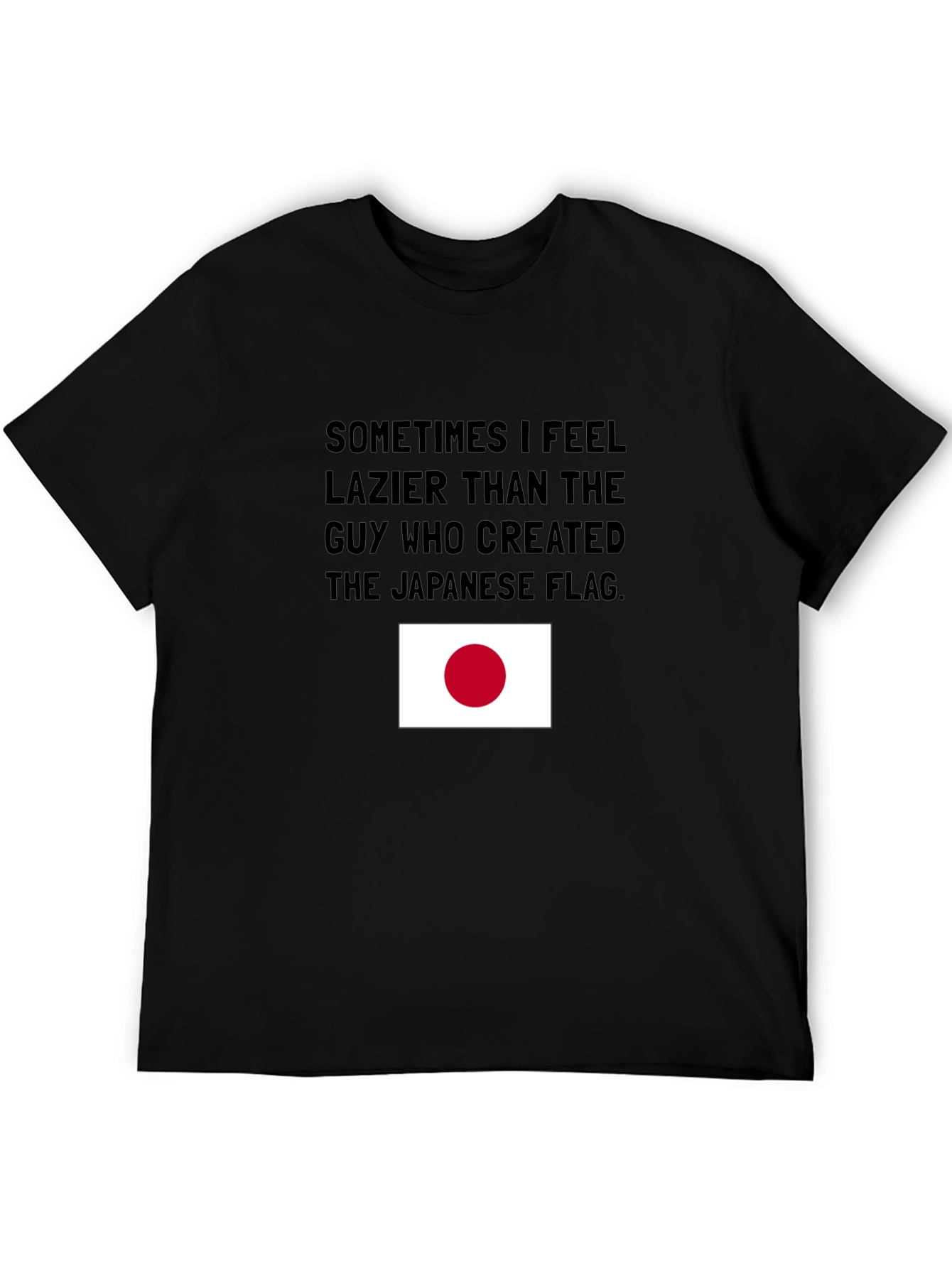 Lazy Japanese Flag T-Shirt: Humorous Graphic Tee