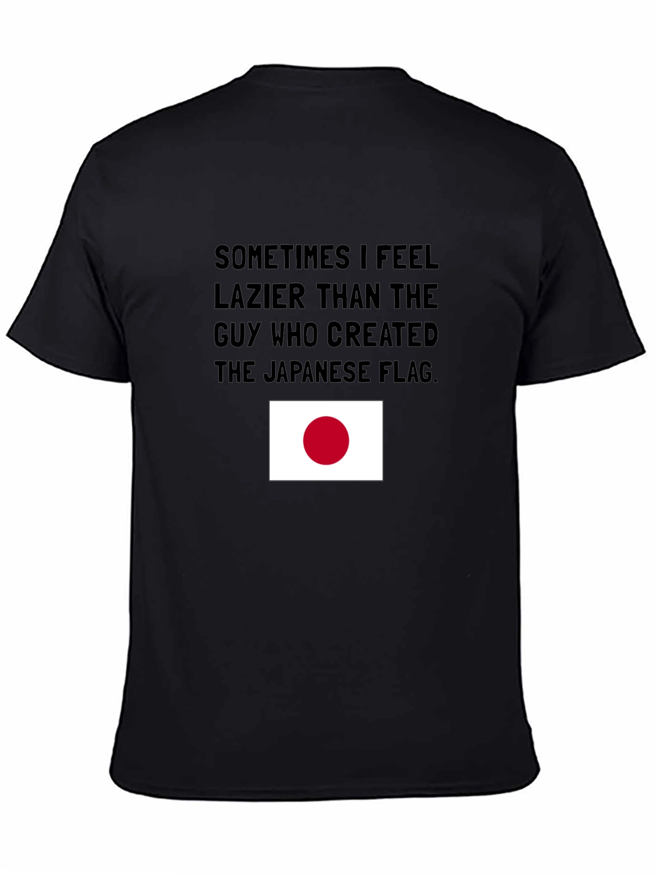 Lazy Japanese Flag T-Shirt: Humorous Graphic Tee