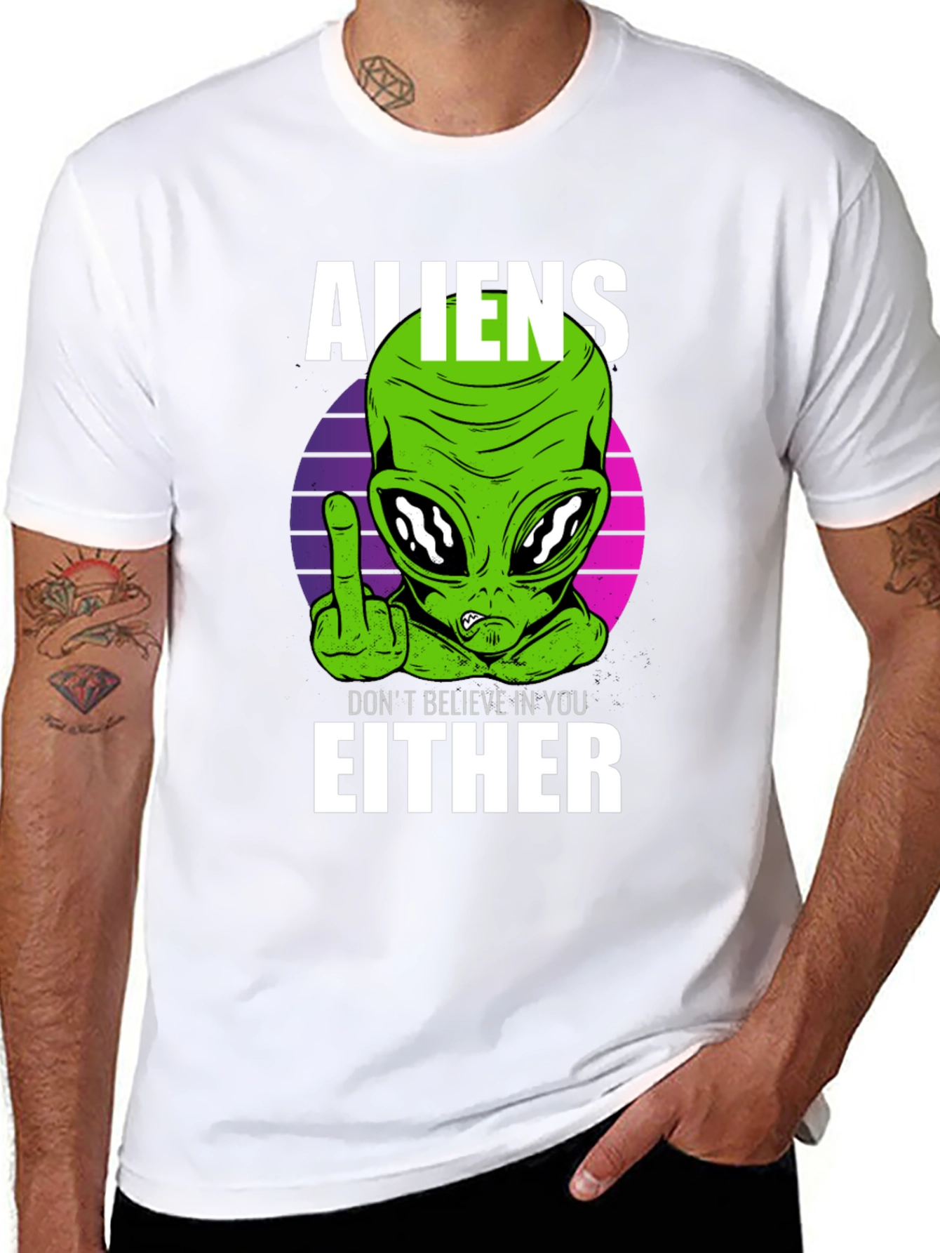 Aliens Dont Believe In You Either T-Shirt