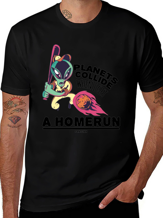 Planets Collide Alien Homerun T-Shirt