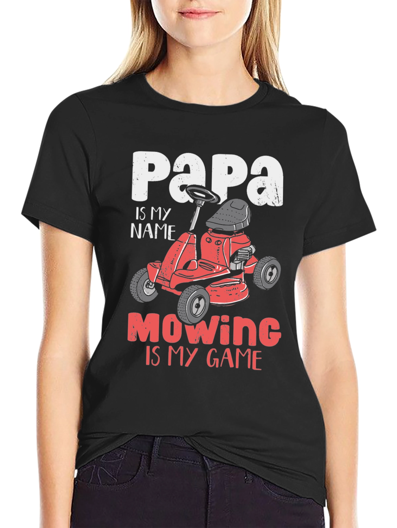 Papa Mowing Is My Game T-Shirt