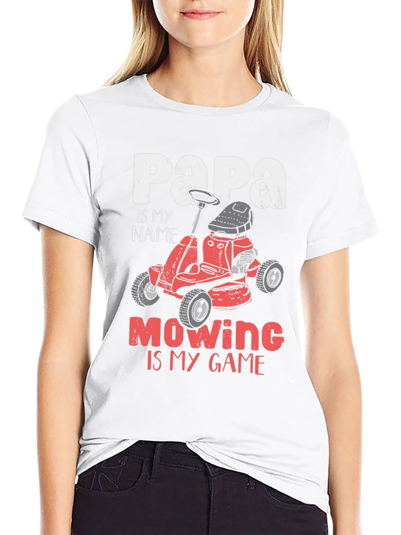 Papa Mowing Is My Game T-Shirt