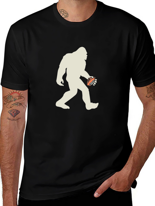 Bigfoot Football Black T-Shirt