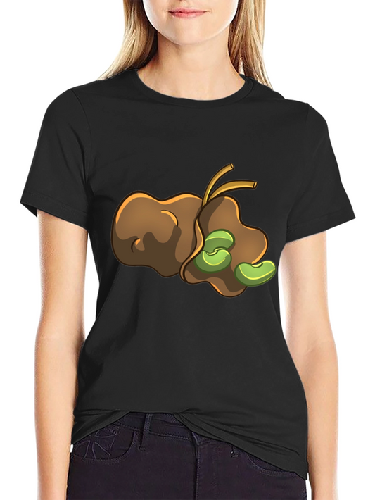 Bean Pod Graphic Tee - Unique Cartoon Design