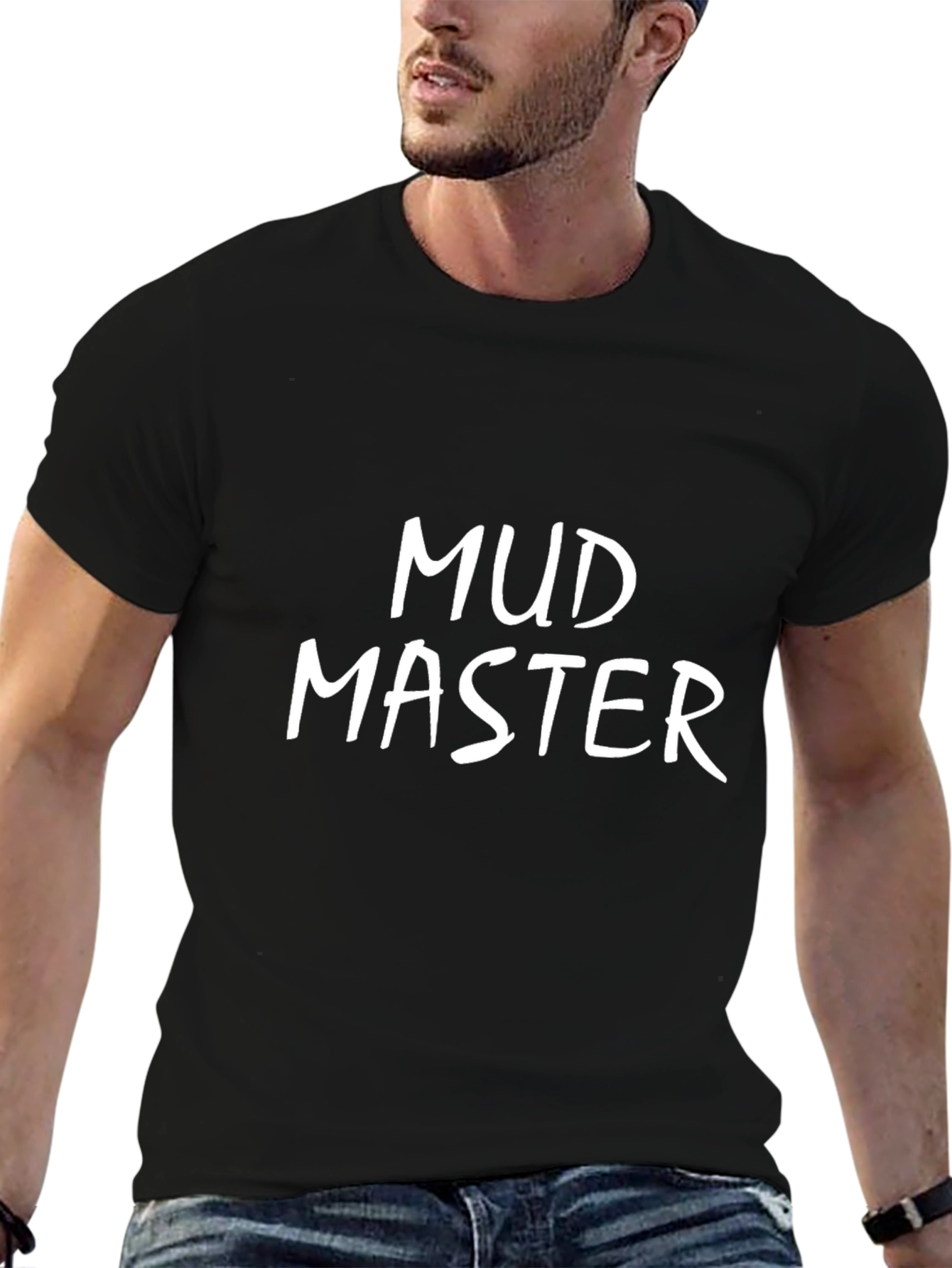 Mud Master Graphic Tee - Black Cotton T-Shirt