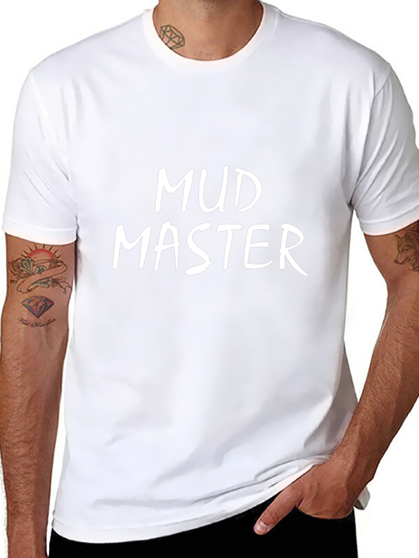 Mud Master Graphic Tee - Black Cotton T-Shirt