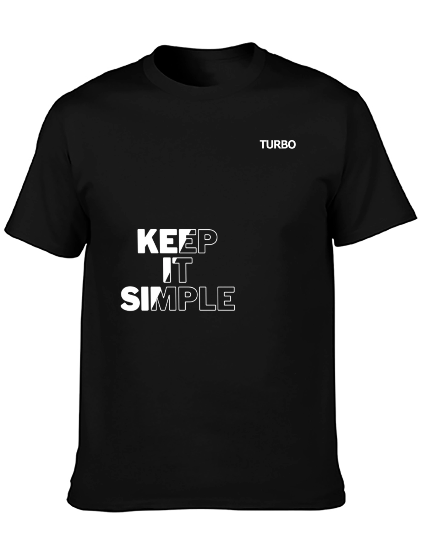 Keep It Simple Black T-Shirt