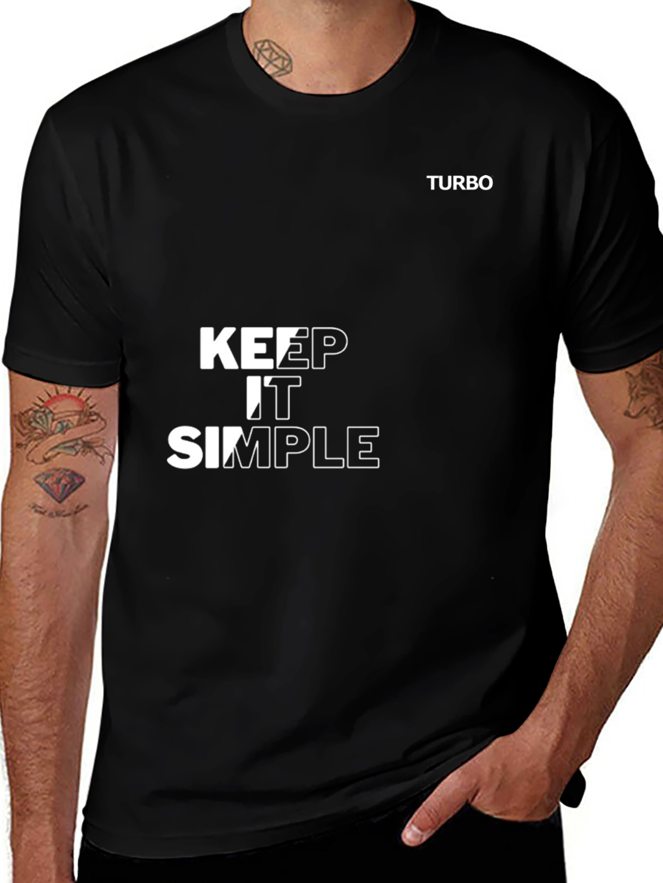 Keep It Simple Black T-Shirt