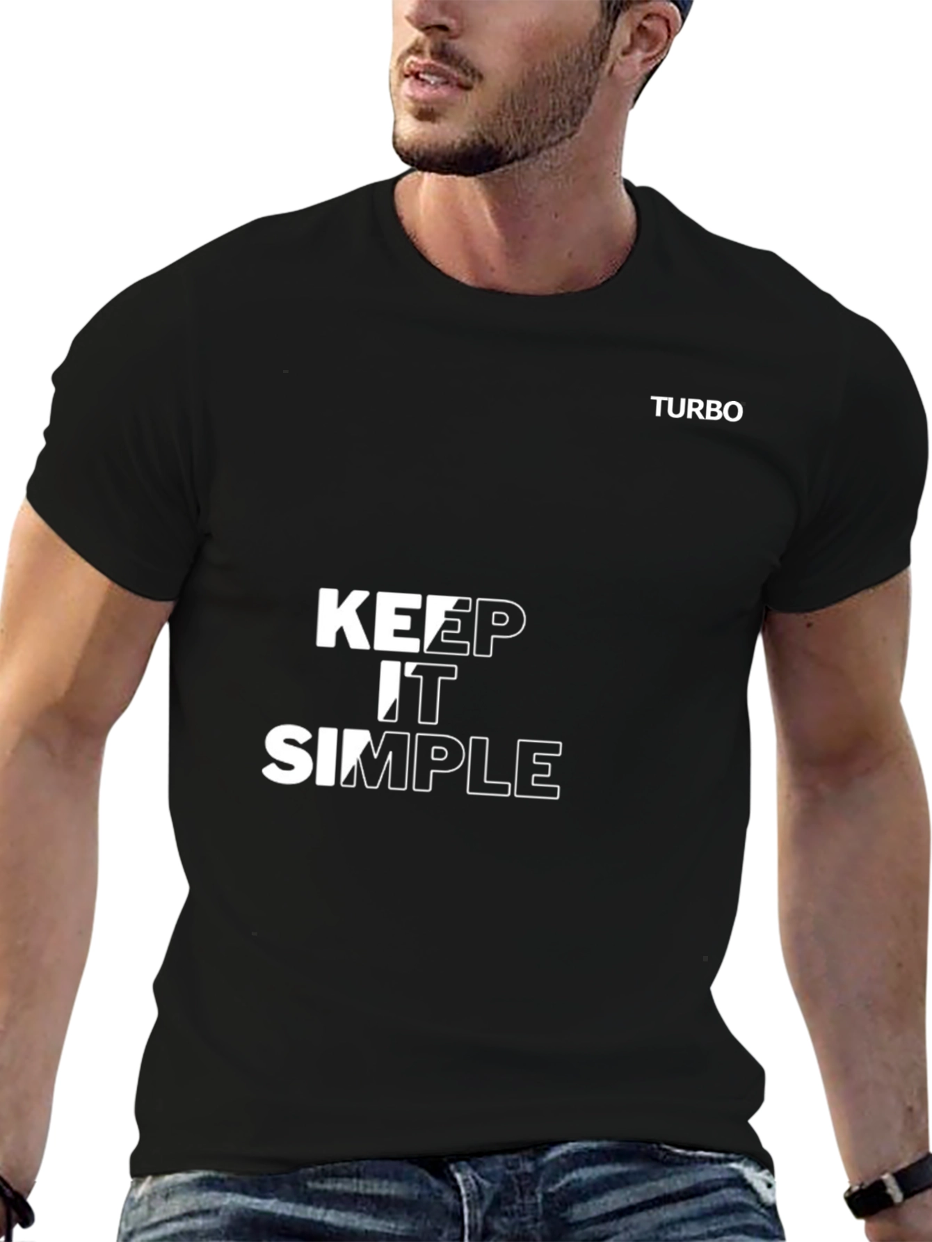 Keep It Simple Black T-Shirt