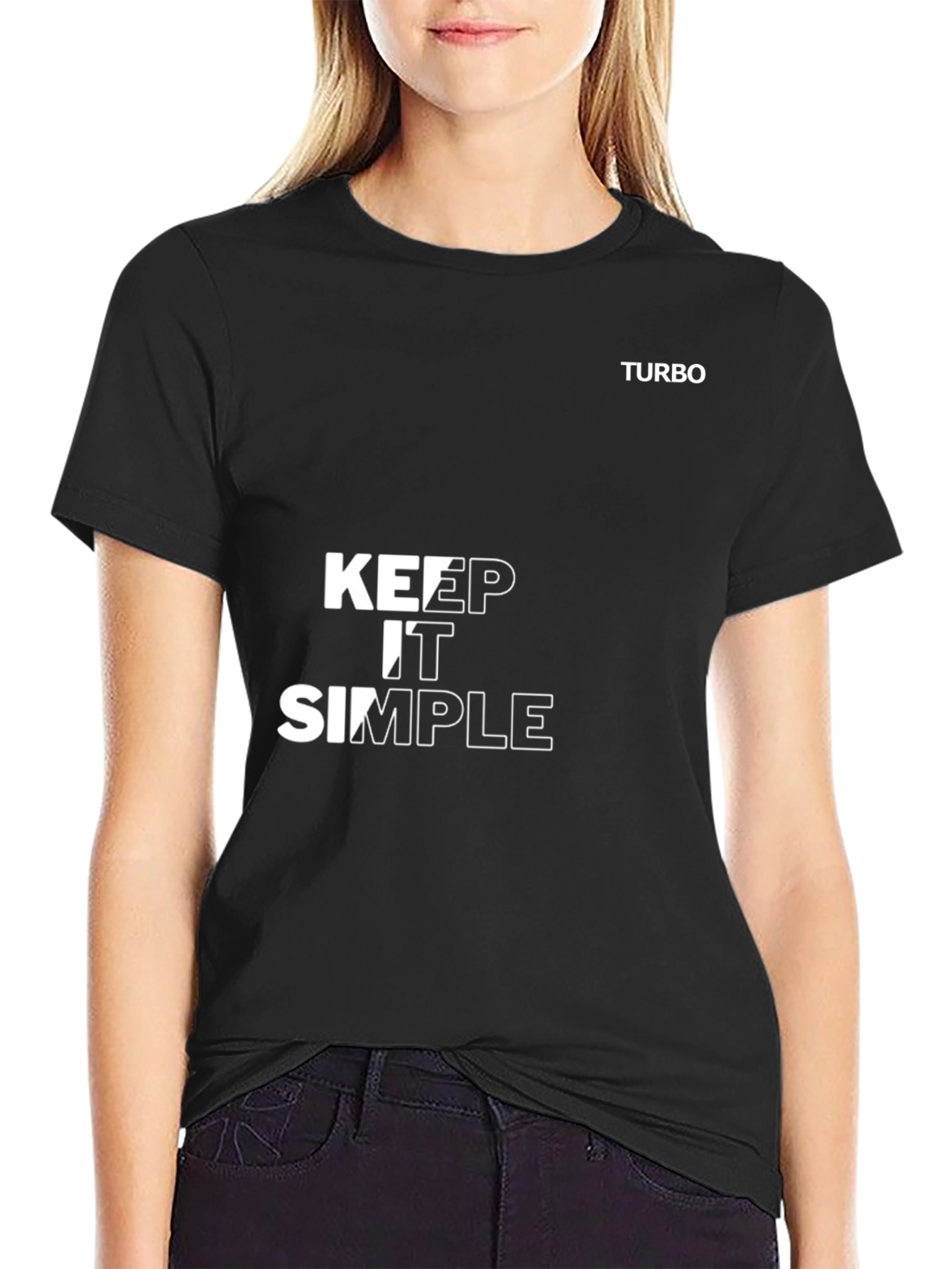 Keep It Simple Black T-Shirt