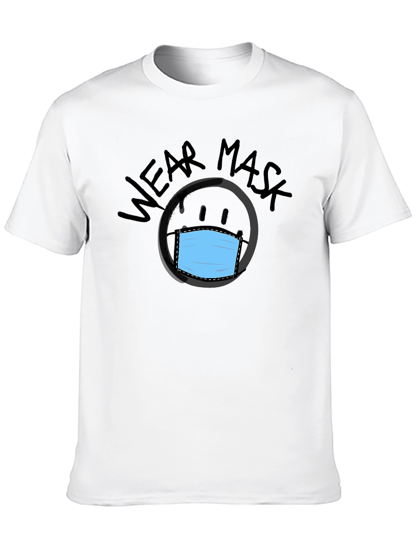 Wear Mask Graphic Tee - Black
