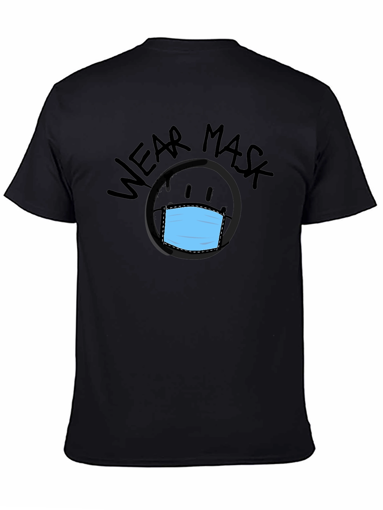Wear Mask Graphic Tee - Black