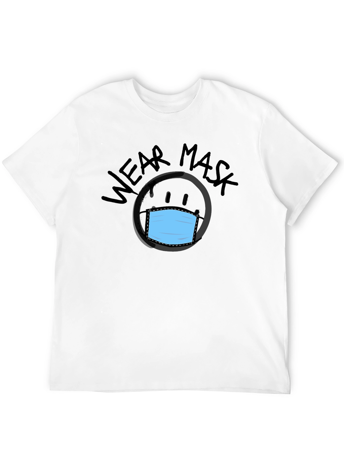 Wear Mask Graphic Tee - Black