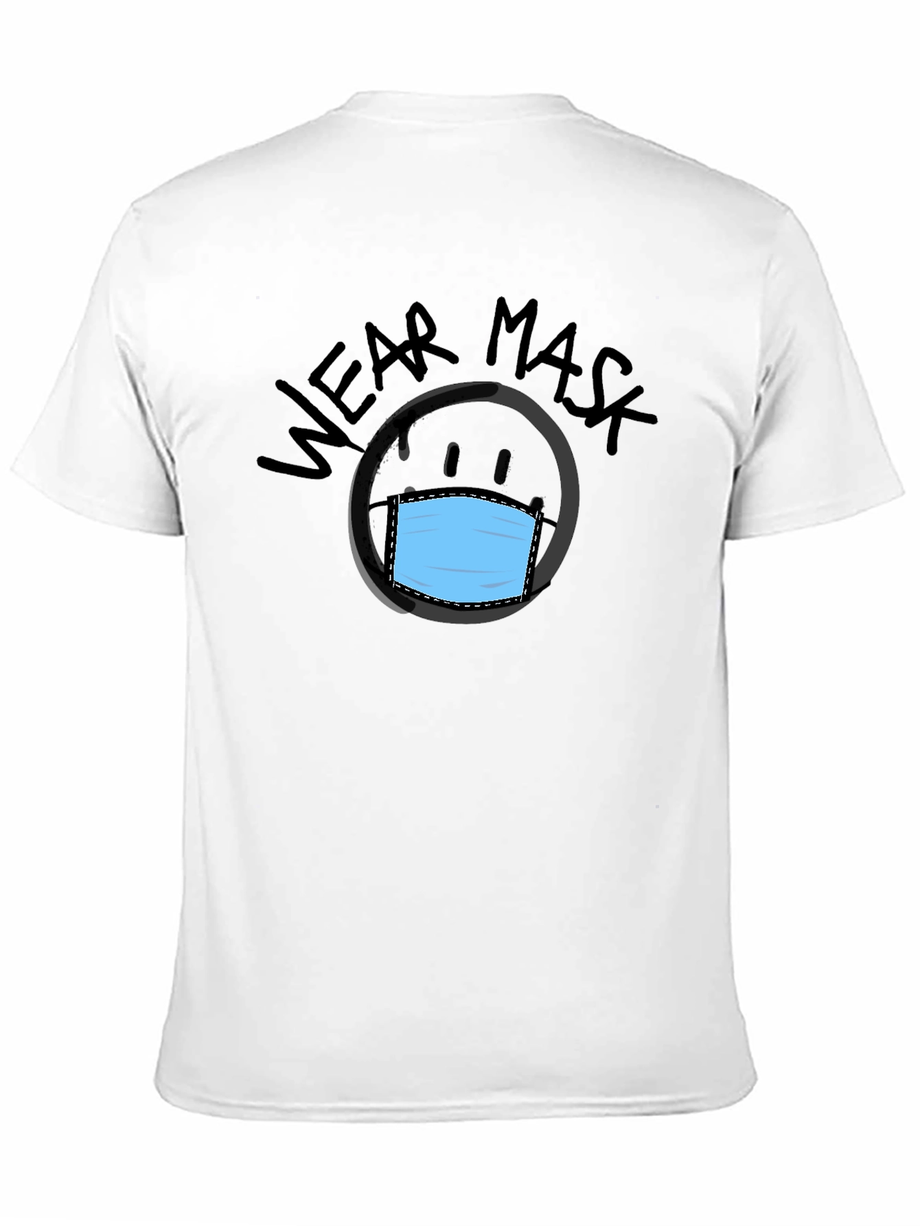 Wear Mask Graphic Tee - Black