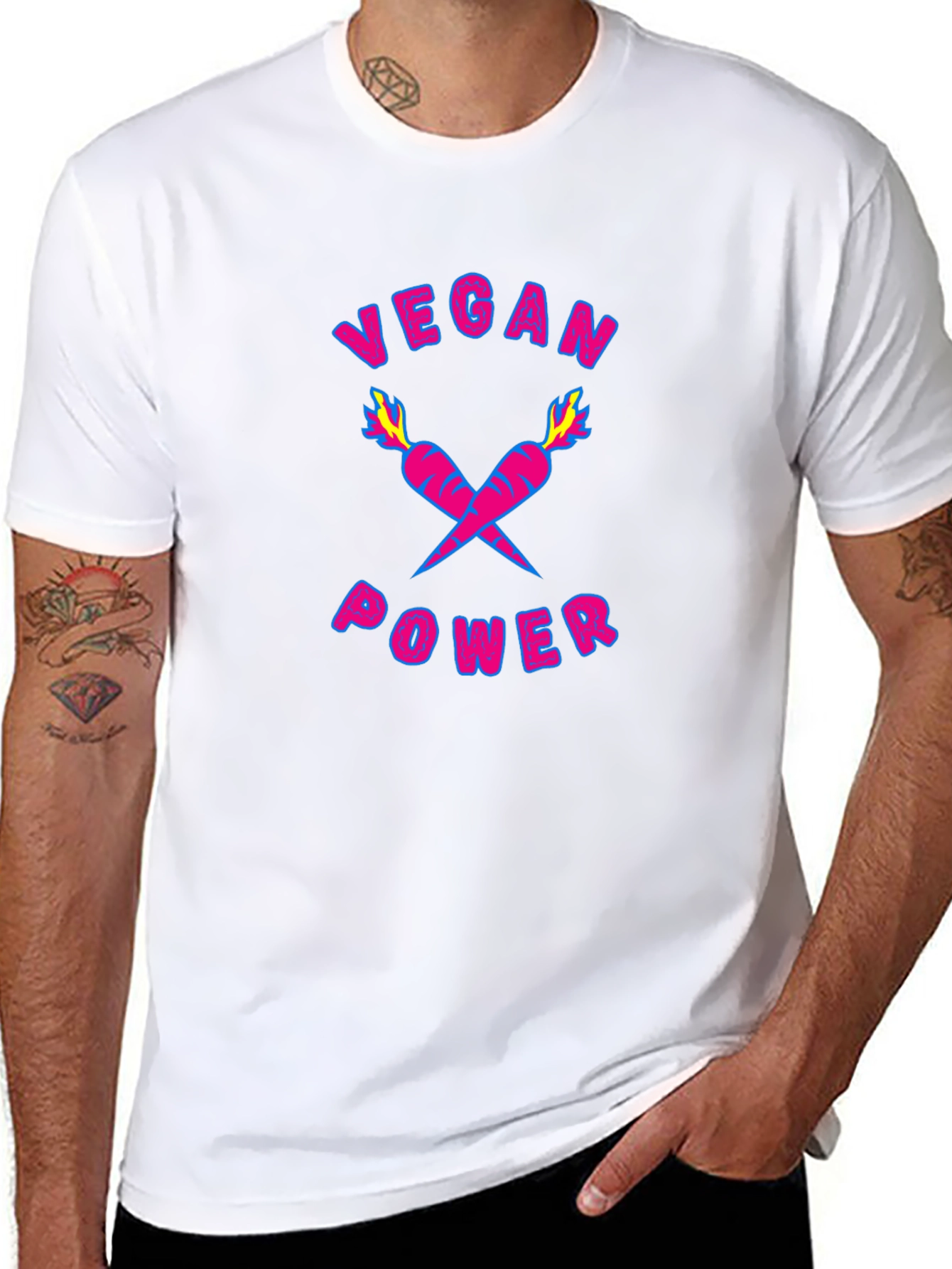 Vegan Power Graphic T-Shirt