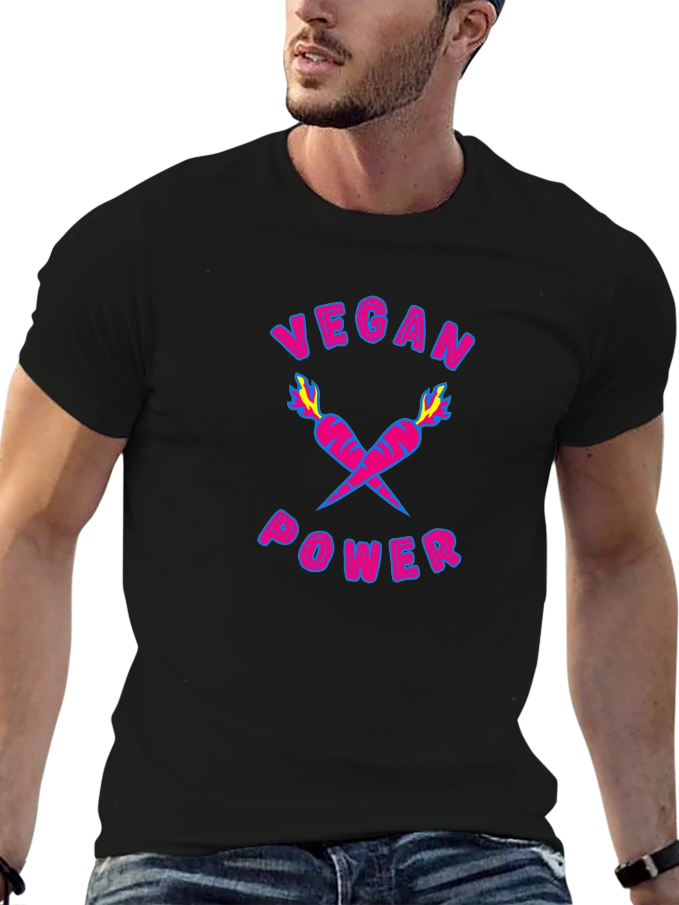 Vegan Power Graphic T-Shirt