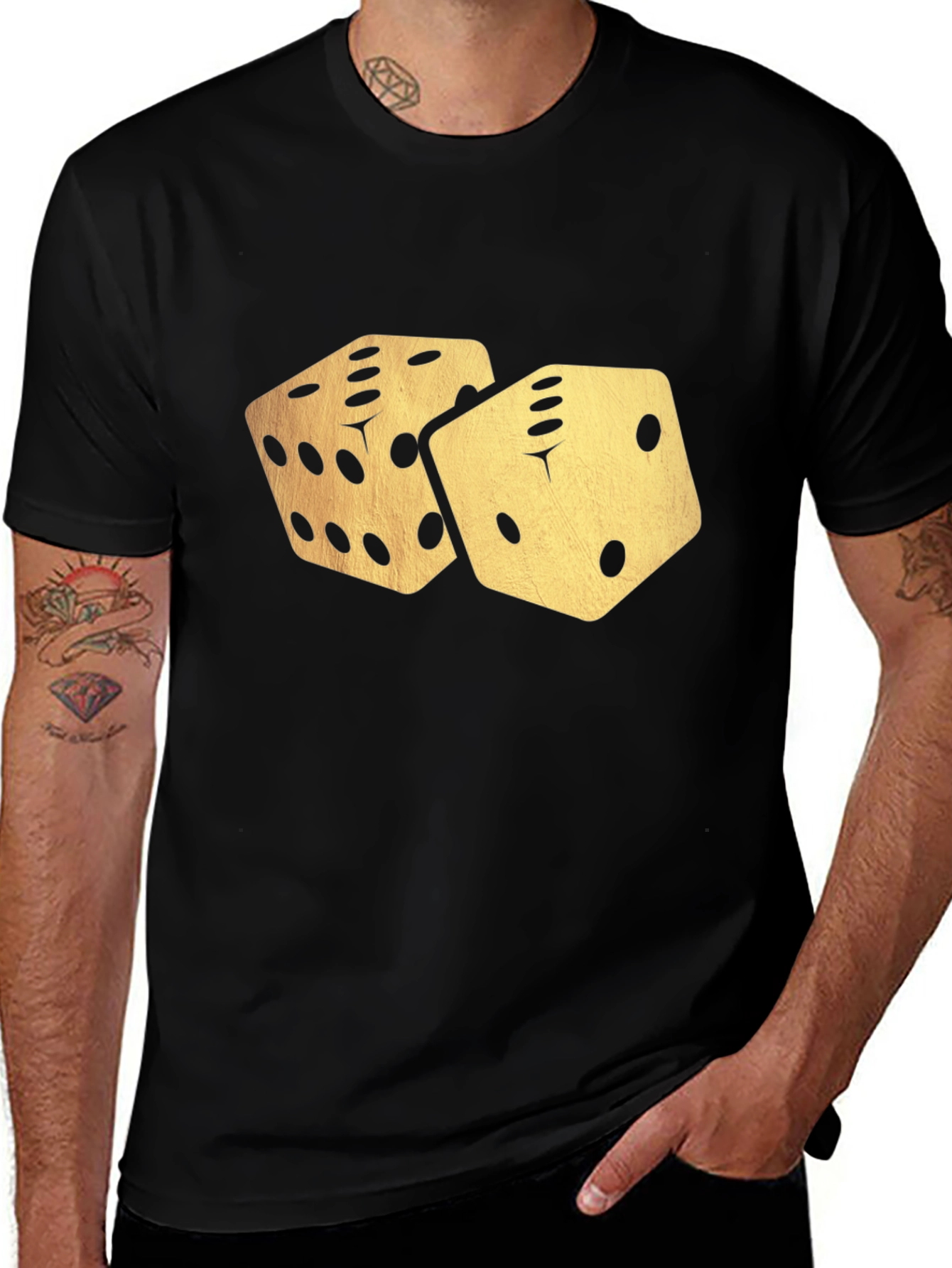 Dice Graphic T-Shirt - Lucky Roll Design