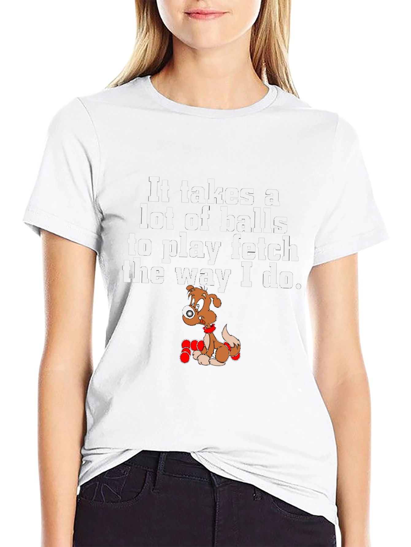 Funny Dog Fetch Balls T-Shirt