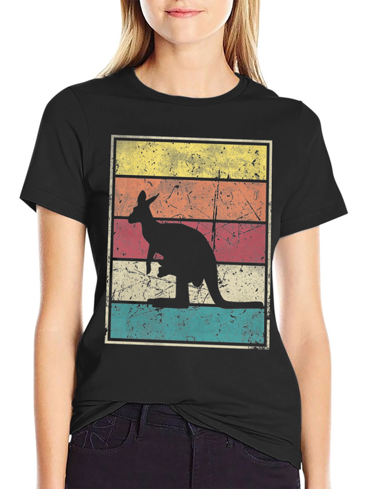Retro Kangaroo T-Shirt - Vintage Style Graphic Tee
