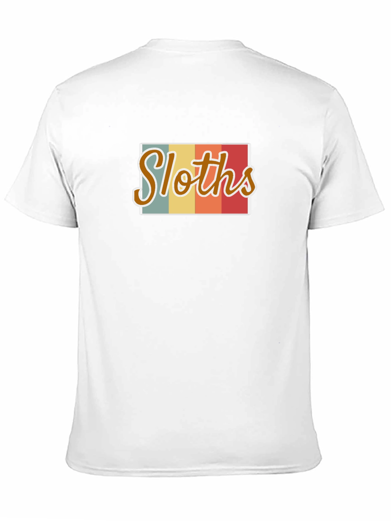 Retro Sloths Graphic Tee - Mens Black T-Shirt