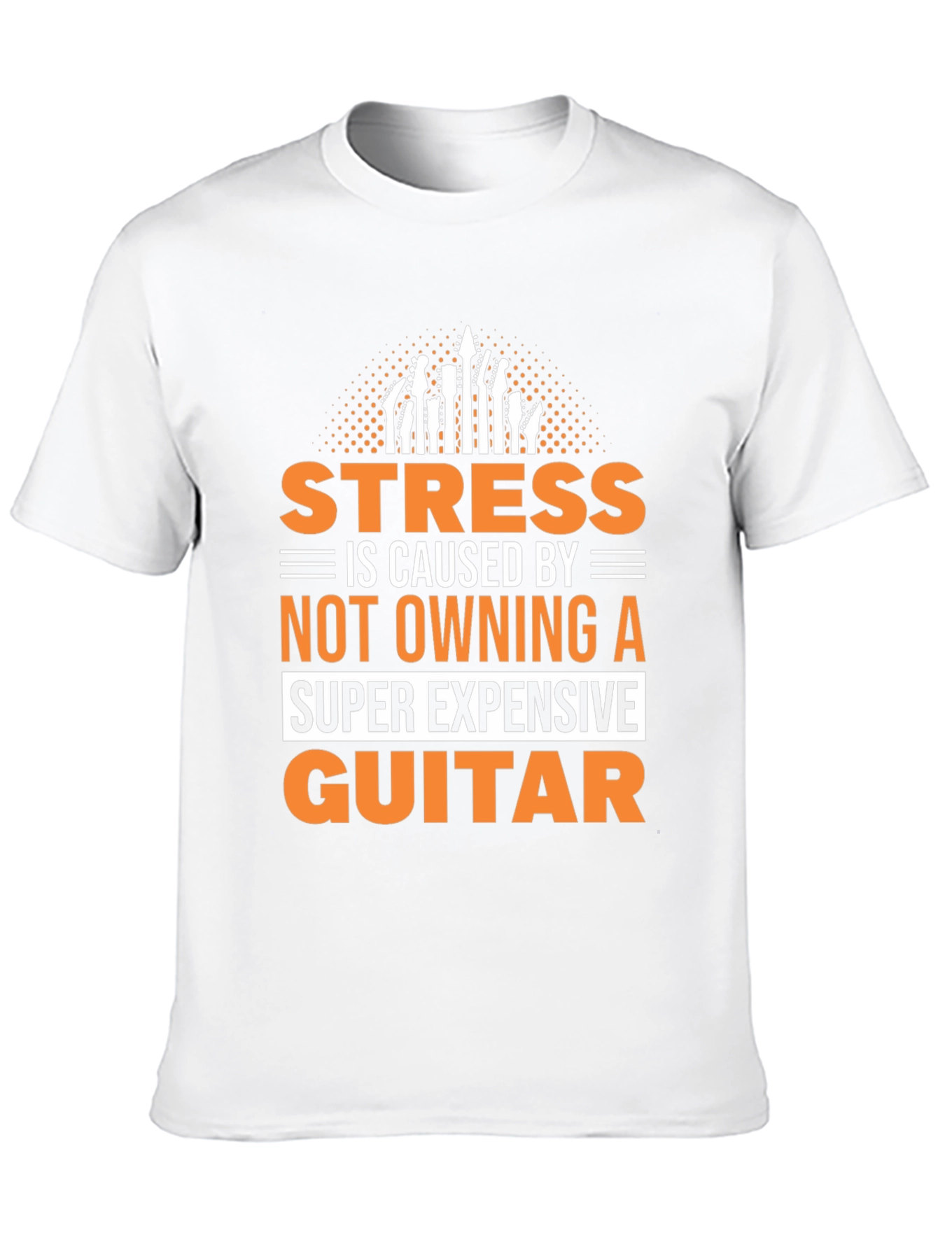 Stress Guitar T-Shirt - Funny Musician Tee