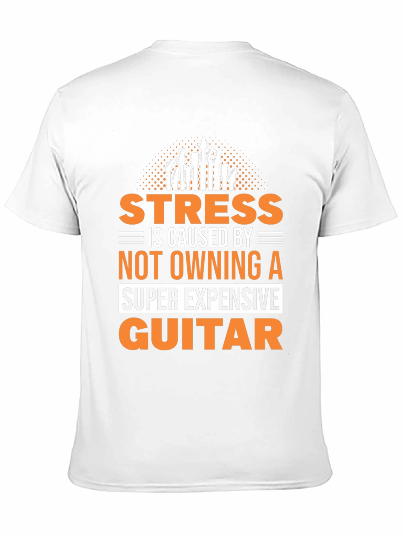 Stress Guitar T-Shirt - Funny Musician Tee