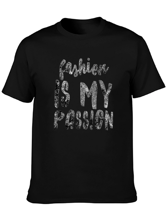Fashion Is My Passion Graphic Tee - Stylish Crew Neck