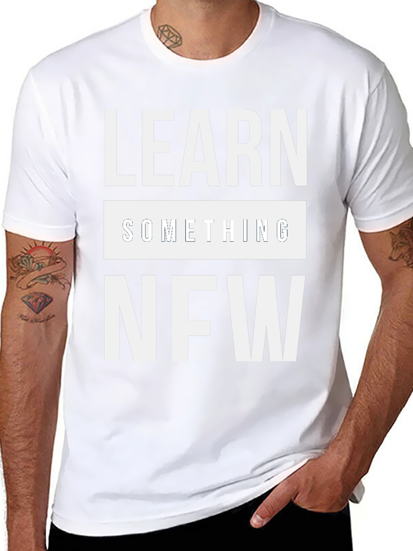Learn Something New T-Shirt - Black