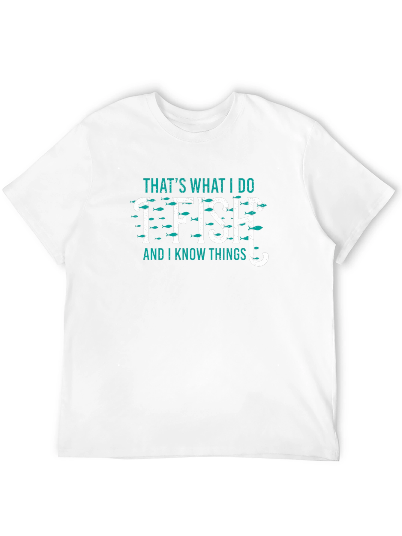 I Fish & Know Things Mens Black T-Shirt