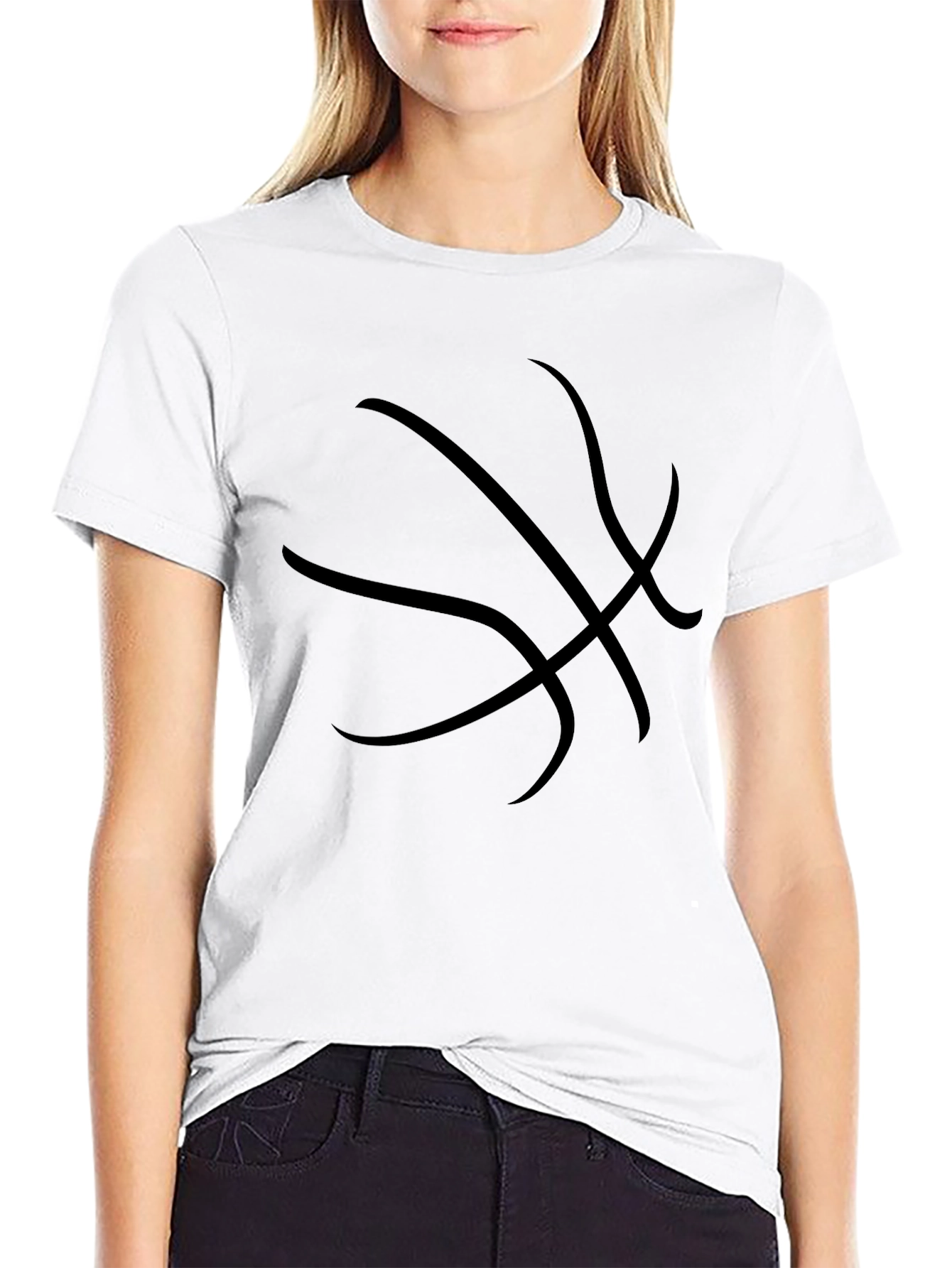 Basketball Graphic T-Shirt - Black Cotton Tee
