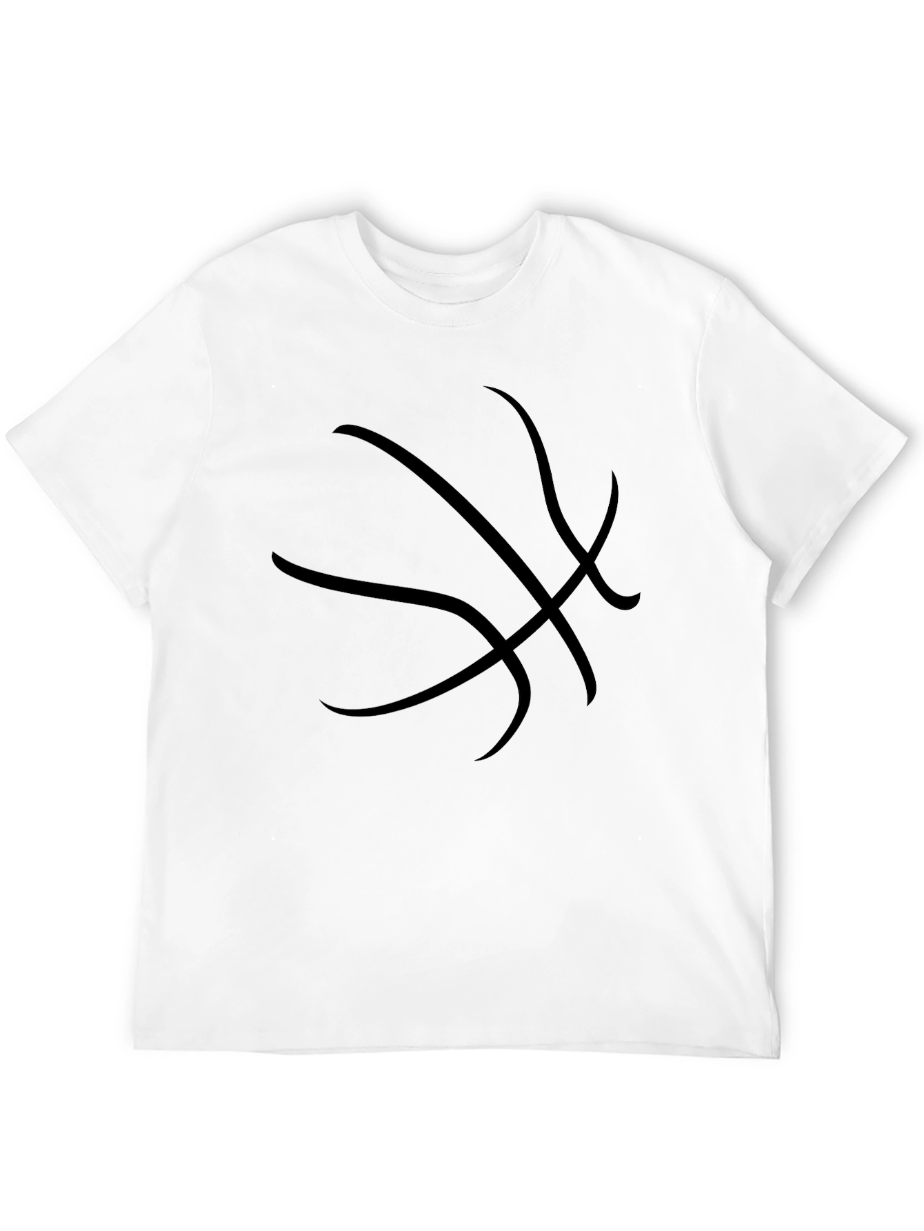 Basketball Graphic T-Shirt - Black Cotton Tee